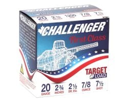 Challenger Target Load 20ga #7.5 Shot 25rds - CTA2075