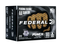 Federal Punch Personal Defense.44 Special 180 gr JHP Ammo, 20rds - PD44SP1