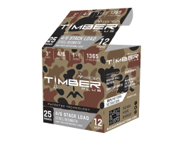 Migra Timber Plus 12 Gauge, 3" #4 & #6 Bismuth/Steel Stacked Shot, 1.5oz, 25rds - M12SB46