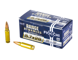 Fiocchi Range Dynamics Subsonic 5.7x28mm 62GR FMJ Ammunition, 50 Rds - 57SUB62