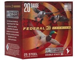 Federal Premium Ultra Steel 20 Gauge 3" #3/#5 1 oz 25rds Shotshell - Effective for Reliable Performance - PWUX20935