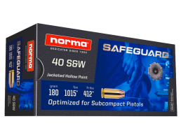 Norma Safeguard .40 S&W 180 gr JHP Ammo, 50rds - 801407727