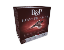 B&P Heavy Pheasant 12 Gauge 2-3/4" #4 1-3/8 oz Shotshell Ammo, 25rds - 12B38H4