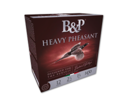 B&P Heavy Pheasant 12 Gauge 2-3/4" #5 Shot 1-3/8oz Shotshells, 25Rds