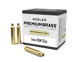 Nosler 7mm Remington Ultra Magnum Large Rifle Premium Brass, 25rds