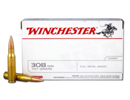 Winchester USA .308 Winchester 147gr FMJ ammo, 60rds - USA308VP