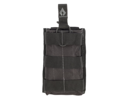 Advance Warrior Solutions Open Top Single Mag Pouch, Black - AROTSMP-BL