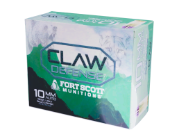 Fort Scott Munitions Claw Defense 10mm 190gr FN Ammo, 20rds - 10MM190SCVFNCD
