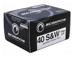 Scorpion 40 S&W 180gr JHP Ammo, 20rds - 40180JHPS20