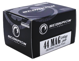 Scorpion 44 Magnum 240gr JHP Ammo, 20rds - 44M240JHPS20