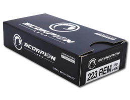 Scorpion 223 Rem 55gr VMX Ammo, 20rds - 223055VMXS20