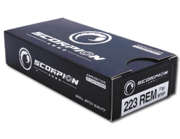 Scorpion 223 Rem 77gr BTHP Ammo, 20rds - 223077BTHPS20