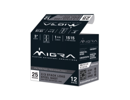 Migra Steel Waterfowl 12 Gauge 3in 1-1/4 oz #2/3 Stacked Load, 25rds - M12AS23