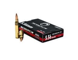 Scorpion Ammo 5.56x45 55gr FMJ 20rd - 556055FMJ-T20