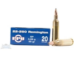 PRVI Partizan 22-250 55gr SP Ammunition 20rds - PP2.4