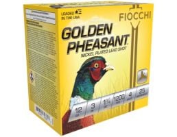 Fiocchi 12ga 3" 13/4oz #4 Golden Pheasant Ammo 25rds  123GP4