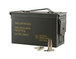Prvi Partizan Rangemaster 5.56 Bulk Ammo 55 Gr FMJBT, 1000rds - PPRM5561M
