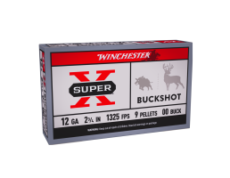 Winchester 12ga 2.75" 9 Pellet 00 Buck Shotshell Ammunition 5rds - XB1200
