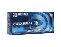 Federal Power-Shok 360 BHMR 180 gr JSP 20rds Rifle Ammo for Reliable Big Game Hunting - 360BHAS