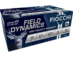 Fiocchi 12ga 2.75" 00B 9 Pellet Exacta Shotshell Ammuinition 10rds - 12HV00BK