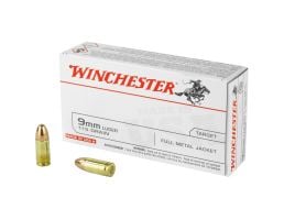 Winchester USA 9mm Ammo 115gr FMJ 50rds - Q4172