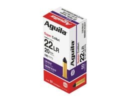 Aguila Super Colibri .22LR 20 gr Lead Subsonic 50rds Rimfire Subsonic Ammo for Stealth Shooting - 1B220339