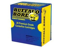 Buffalo Bore 357 Mag 125 grain Jacketed Hollow Point Low Flash Short Barrel Low Recoil Pistol and Handgun Ammo, 20/Box - 19G/20