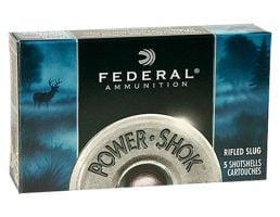Federal 12ga 2.75" Magnum 34 Pellets 4 Buck Power-Shok Shotshell Ammunition 5rds - F130 4B