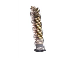 ETS Glock 17 9mm 27 Round 170mm Competition Legal Magazine, Translucent - GLK-9-170