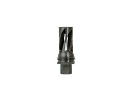 Huxwrx Safety Co Quick Detach Flash Hider 1/2-28, Black - Rapid, Secure Attachment - 2885