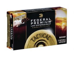 Federal 12ga 2.75" 8 Pellets 00 Buck w/FliteControl Tactical LE Shotshell Ammo, 5 Rounds - LE13300