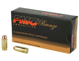 PMC Bronze .40 S&W 165 gr FMJ 50 Rounds Ammunition - 40D