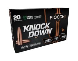Fiocchi KnockDown .30-06 Springfield 150 gr LFCHP 20rds Rifle Ammo for Effective Game Hunting - 3006CHA