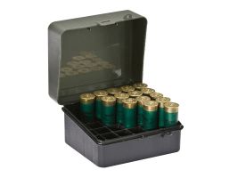 Plano Synergy 12/16 Gauge 25 Round Flip-Top Shotshell Case, Olive Drab Green/Black - 121701