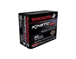 Winchester ..45 Auto/ACP 185gr JHP Kinetic HE Pistol Ammunition, 20 Rounds