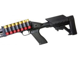 ProMag Archangel Mossberg 500/590 Polymer Tactical Stock System w/ Shell Carrier, Black - AA500-SC