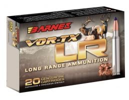 Barnes Bullets VOR-TX LR 129 gr LRX Boat Tail .270 Win Ammo, 20/box - 31198