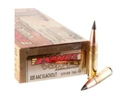 Barnes Bullets VOR-TX 120 gr Tac-TX Boat Tail .300 Blackout Ammo, 20/box - 30827