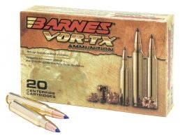 Barnes Bullets VOR-TX 180 gr Tipped TSX Boat Tail .300 Weatherby Mag Ammo, 20/box - 22013