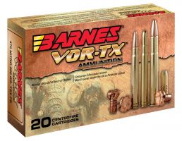 Barnes Bullets VOR-TX Safari 500 gr Round Nose Banded Solid .470 Nitro Express Ammo, 20/box - 22031
