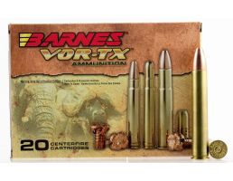 Barnes Bullets VOR-TX Safari 570 gr TSX Flat Base .500 Nitro Express Ammo, 20/box - 22032