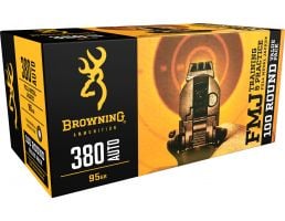 Browning Training & Practice 95 gr Full Metal Jacket .380 ACP Ammo, 100/box - B191803804
