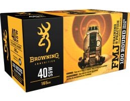 Browning Training & Practice 165 gr Full Metal Jacket .40 S&W Ammo, 100/box - B191800404