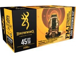 Browning Training & Practice 230 gr Full Metal Jacket .45 ACP Ammo, 100/box - B191800454