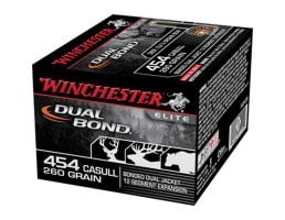 Winchester 454 Casull 260gr Dual Bond Ammunition 20rds - S454DB