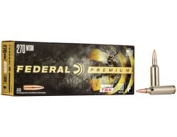 Federal Premium Barnes TSX 130 gr Triple-Shock X .270 WSM Ammo, 20/box - P270WSMD