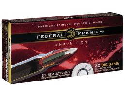 Federal Premium 180 gr Nosler AccuBond .300 RUM Ammo, 20/box - P300RUMA1