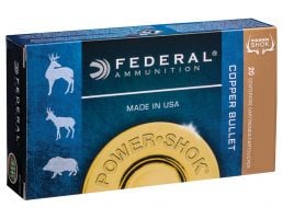Federal Power-Shok 180 gr Copper Hollow Point .300 WSM Ammo, 20/box - 300WSM180LFA