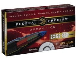 Federal Premium Edge TLR 175 gr Terminal Long Range .308 Win Ammo, 20/box - P308ETLR175