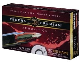 Federal Premium 180 gr Nosler AccuBond .30-06 Spfld Ammo, 20/box - P3006A1